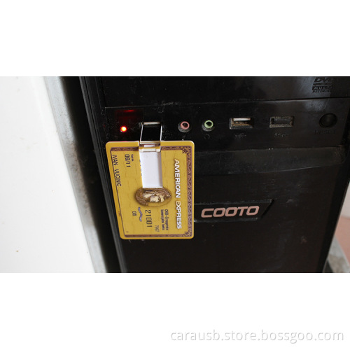CaraUSB custom U disk monetary printed bank card-type flash drive pendrive customized gift ideas